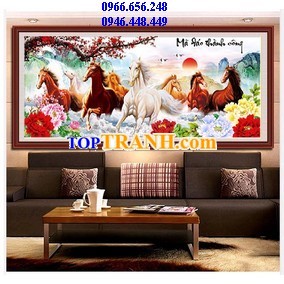 Tranh thêu kín mã đáo thành công